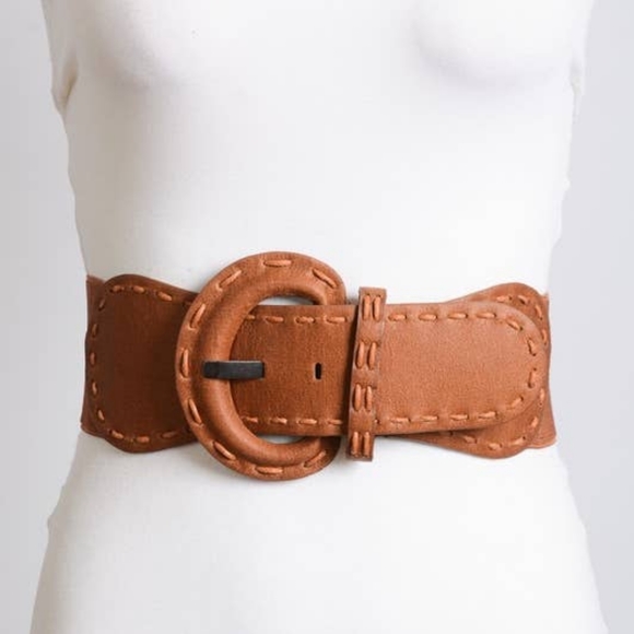 Wide Distressed look Cinch Belt Boho NEW Trendy - Picture 2 of 3